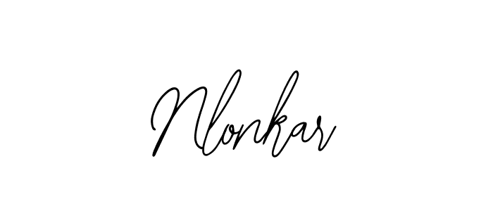 How to make Nlonkar name signature. Use Bearetta-2O07w style for creating short signs online. This is the latest handwritten sign. Nlonkar signature style 12 images and pictures png