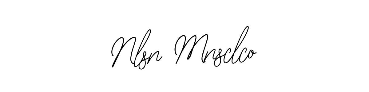 Similarly Bearetta-2O07w is the best handwritten signature design. Signature creator online .You can use it as an online autograph creator for name Nlsn Mnsclco. Nlsn Mnsclco signature style 12 images and pictures png