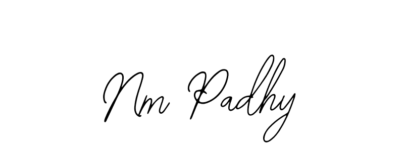 Similarly Bearetta-2O07w is the best handwritten signature design. Signature creator online .You can use it as an online autograph creator for name Nm Padhy. Nm Padhy signature style 12 images and pictures png