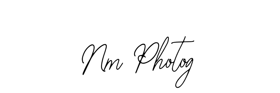 Also we have Nm Photog name is the best signature style. Create professional handwritten signature collection using Bearetta-2O07w autograph style. Nm Photog signature style 12 images and pictures png