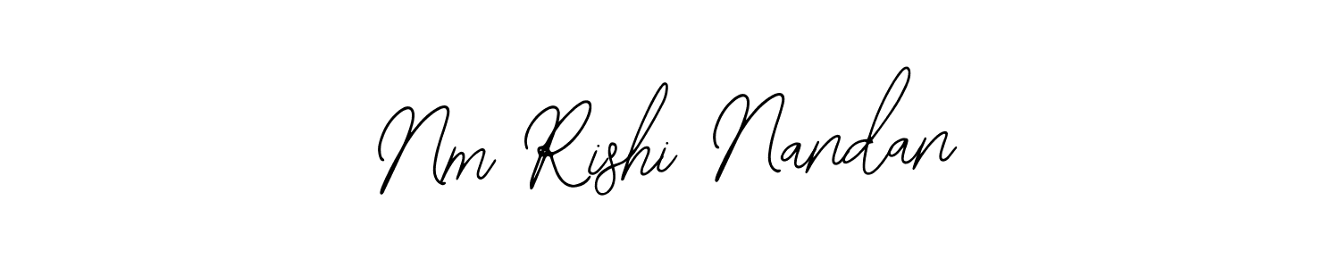if you are searching for the best signature style for your name Nm Rishi Nandan. so please give up your signature search. here we have designed multiple signature styles  using Bearetta-2O07w. Nm Rishi Nandan signature style 12 images and pictures png