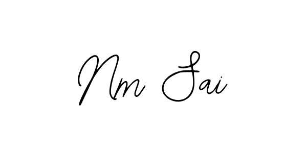 Make a beautiful signature design for name Nm Sai. With this signature (Bearetta-2O07w) style, you can create a handwritten signature for free. Nm Sai signature style 12 images and pictures png