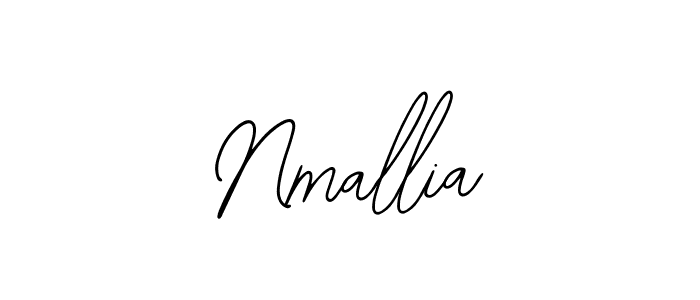 Design your own signature with our free online signature maker. With this signature software, you can create a handwritten (Bearetta-2O07w) signature for name Nmallia. Nmallia signature style 12 images and pictures png