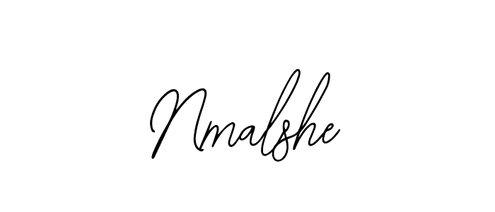 if you are searching for the best signature style for your name Nmalshe. so please give up your signature search. here we have designed multiple signature styles  using Bearetta-2O07w. Nmalshe signature style 12 images and pictures png