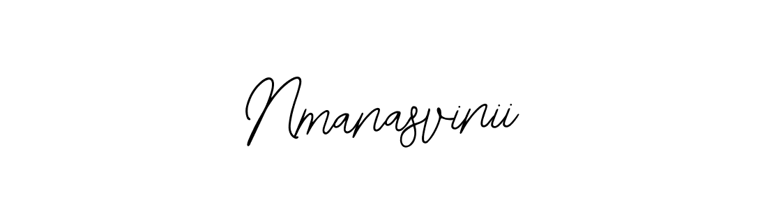 Bearetta-2O07w is a professional signature style that is perfect for those who want to add a touch of class to their signature. It is also a great choice for those who want to make their signature more unique. Get Nmanasvinii name to fancy signature for free. Nmanasvinii signature style 12 images and pictures png