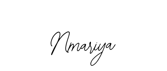 Design your own signature with our free online signature maker. With this signature software, you can create a handwritten (Bearetta-2O07w) signature for name Nmariya. Nmariya signature style 12 images and pictures png