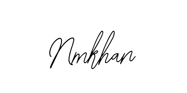 You should practise on your own different ways (Bearetta-2O07w) to write your name (Nmkhan) in signature. don't let someone else do it for you. Nmkhan signature style 12 images and pictures png