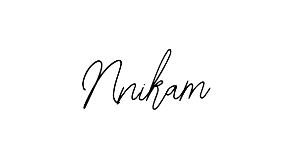 Use a signature maker to create a handwritten signature online. With this signature software, you can design (Bearetta-2O07w) your own signature for name Nnikam. Nnikam signature style 12 images and pictures png