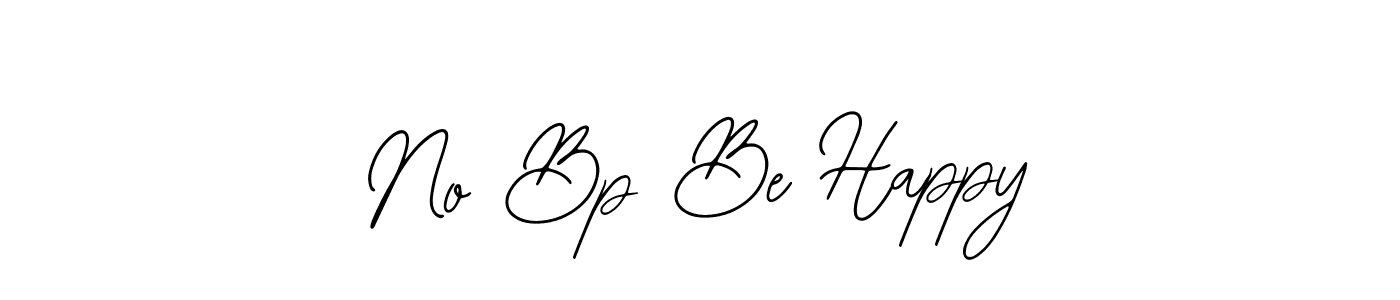 The best way (Bearetta-2O07w) to make a short signature is to pick only two or three words in your name. The name No Bp Be Happy include a total of six letters. For converting this name. No Bp Be Happy signature style 12 images and pictures png