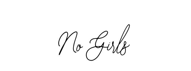 Create a beautiful signature design for name No Girls. With this signature (Bearetta-2O07w) fonts, you can make a handwritten signature for free. No Girls signature style 12 images and pictures png