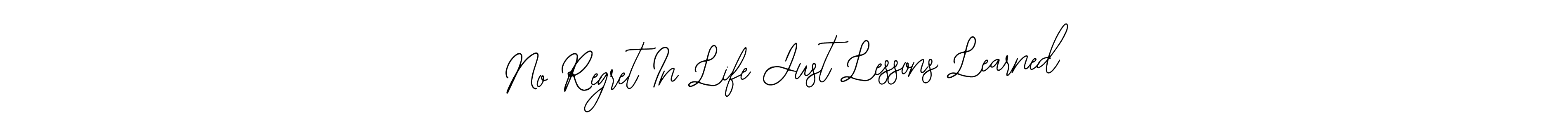 Make a beautiful signature design for name No Regret In Life Just Lessons Learned. Use this online signature maker to create a handwritten signature for free. No Regret In Life Just Lessons Learned signature style 12 images and pictures png