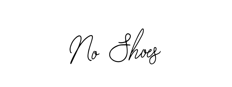 Design your own signature with our free online signature maker. With this signature software, you can create a handwritten (Bearetta-2O07w) signature for name No Shoes. No Shoes signature style 12 images and pictures png