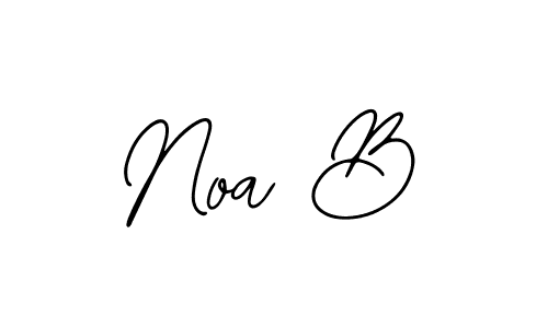 The best way (Bearetta-2O07w) to make a short signature is to pick only two or three words in your name. The name Noa B include a total of six letters. For converting this name. Noa B signature style 12 images and pictures png