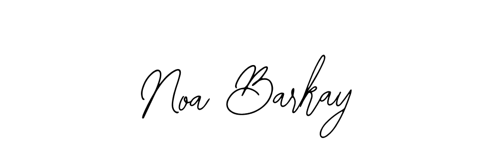 You should practise on your own different ways (Bearetta-2O07w) to write your name (Noa Barkay) in signature. don't let someone else do it for you. Noa Barkay signature style 12 images and pictures png