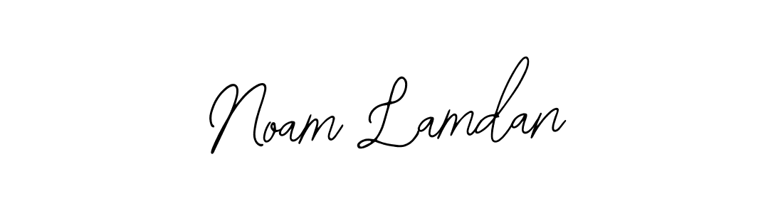 Use a signature maker to create a handwritten signature online. With this signature software, you can design (Bearetta-2O07w) your own signature for name Noam Lamdan. Noam Lamdan signature style 12 images and pictures png