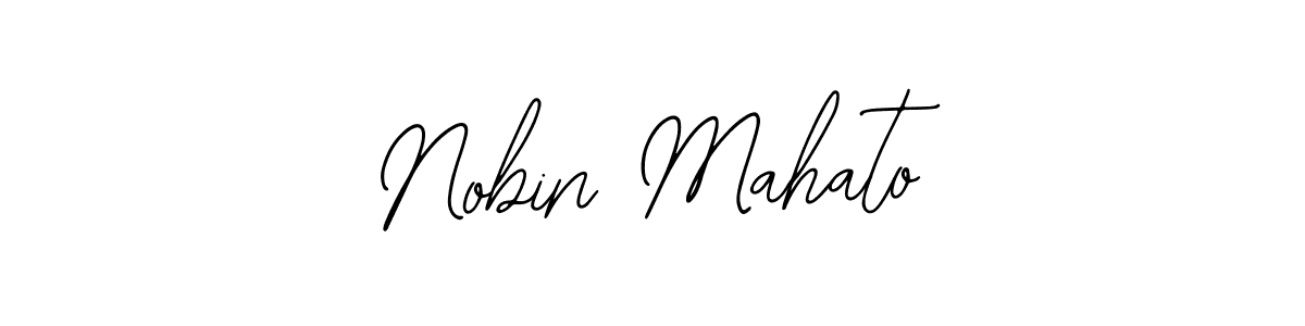 The best way (Bearetta-2O07w) to make a short signature is to pick only two or three words in your name. The name Nobin Mahato include a total of six letters. For converting this name. Nobin Mahato signature style 12 images and pictures png