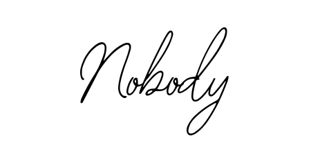 A timeless handwritten aesthetic for Nobody. The Bearetta-2O07w font gives your signature a handcrafted feel with natural curves. Nobody signature style 12 images and pictures png