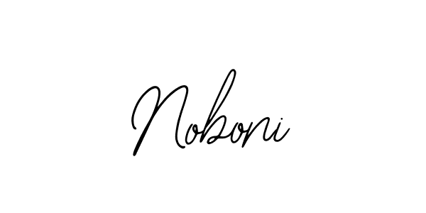 The best way (Bearetta-2O07w) to make a short signature is to pick only two or three words in your name. The name Noboni include a total of six letters. For converting this name. Noboni signature style 12 images and pictures png