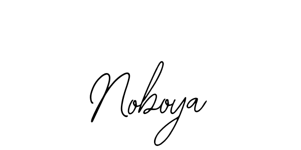 Use a signature maker to create a handwritten signature online. With this signature software, you can design (Bearetta-2O07w) your own signature for name Noboya. Noboya signature style 12 images and pictures png