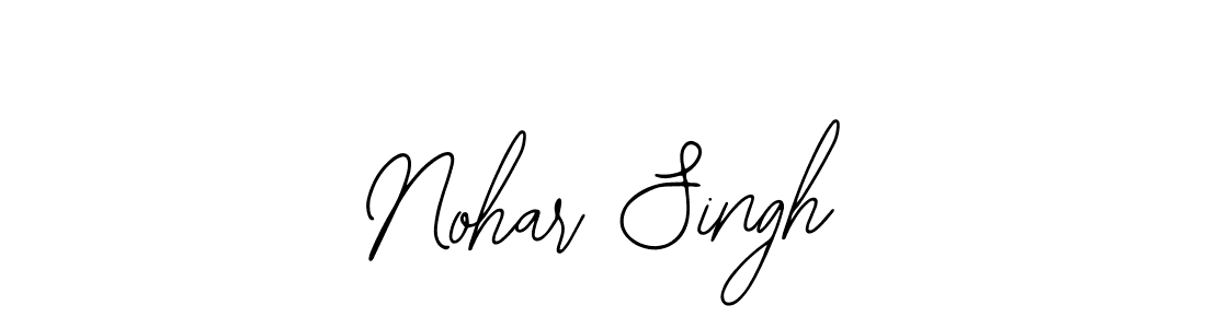 How to make Nohar Singh name signature. Use Bearetta-2O07w style for creating short signs online. This is the latest handwritten sign. Nohar Singh signature style 12 images and pictures png