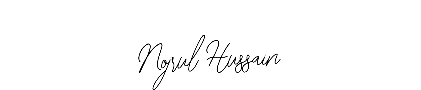 How to make Nojrul Hussain name signature. Use Bearetta-2O07w style for creating short signs online. This is the latest handwritten sign. Nojrul Hussain signature style 12 images and pictures png