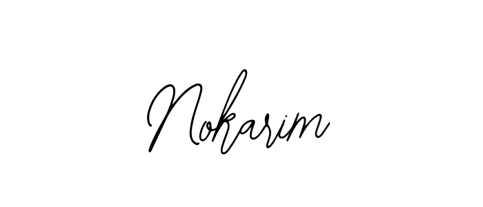 How to make Nokarim signature? Bearetta-2O07w is a professional autograph style. Create handwritten signature for Nokarim name. Nokarim signature style 12 images and pictures png