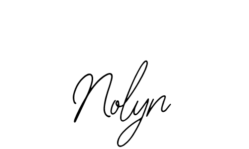 Use a signature maker to create a handwritten signature online. With this signature software, you can design (Bearetta-2O07w) your own signature for name Nolyn. Nolyn signature style 12 images and pictures png
