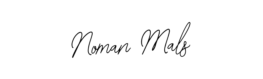 Use a signature maker to create a handwritten signature online. With this signature software, you can design (Bearetta-2O07w) your own signature for name Noman Mals. Noman Mals signature style 12 images and pictures png