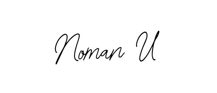 Create a beautiful signature design for name Noman U. With this signature (Bearetta-2O07w) fonts, you can make a handwritten signature for free. Noman U signature style 12 images and pictures png