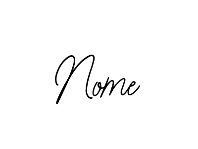 How to make Nome name signature. Use Bearetta-2O07w style for creating short signs online. This is the latest handwritten sign. Nome signature style 12 images and pictures png