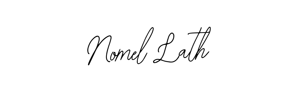 Similarly Bearetta-2O07w is the best handwritten signature design. Signature creator online .You can use it as an online autograph creator for name Nomel Lath. Nomel Lath signature style 12 images and pictures png
