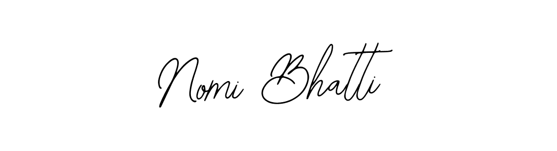 Design your own signature with our free online signature maker. With this signature software, you can create a handwritten (Bearetta-2O07w) signature for name Nomi Bhatti. Nomi Bhatti signature style 12 images and pictures png