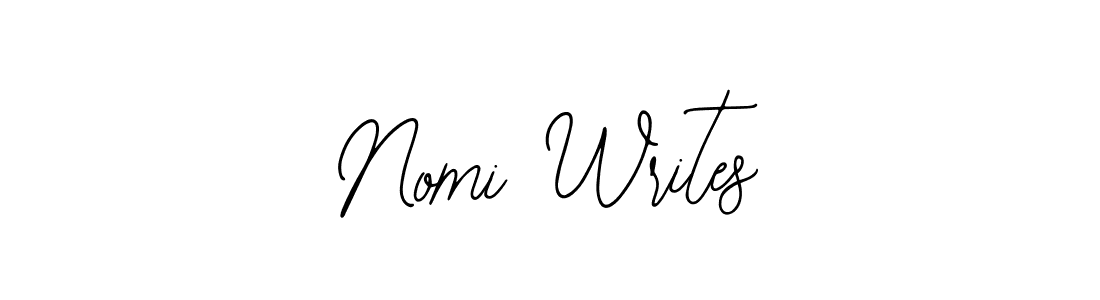 How to make Nomi Writes name signature. Use Bearetta-2O07w style for creating short signs online. This is the latest handwritten sign. Nomi Writes signature style 12 images and pictures png