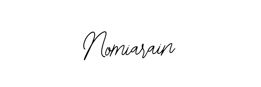 Make a beautiful signature design for name Nomiarain. With this signature (Bearetta-2O07w) style, you can create a handwritten signature for free. Nomiarain signature style 12 images and pictures png