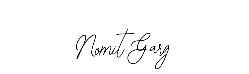 Similarly Bearetta-2O07w is the best handwritten signature design. Signature creator online .You can use it as an online autograph creator for name Nomit Garg. Nomit Garg signature style 12 images and pictures png