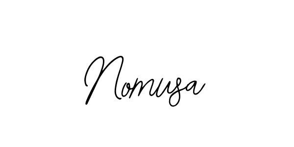 if you are searching for the best signature style for your name Nomusa. so please give up your signature search. here we have designed multiple signature styles  using Bearetta-2O07w. Nomusa signature style 12 images and pictures png