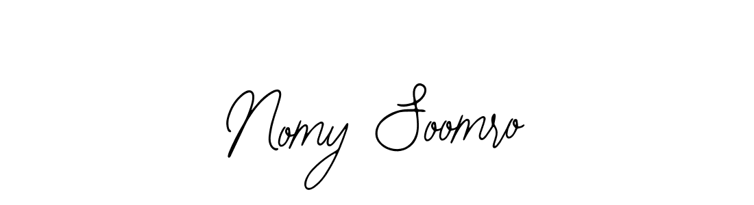 Use a signature maker to create a handwritten signature online. With this signature software, you can design (Bearetta-2O07w) your own signature for name Nomy Soomro. Nomy Soomro signature style 12 images and pictures png