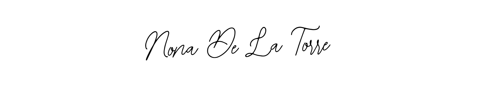 Make a beautiful signature design for name Nona De La Torre. With this signature (Bearetta-2O07w) style, you can create a handwritten signature for free. Nona De La Torre signature style 12 images and pictures png