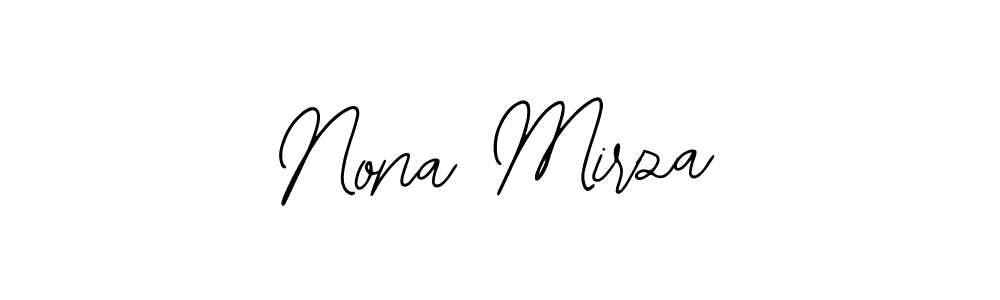 How to Draw Nona Mirza signature style? Bearetta-2O07w is a latest design signature styles for name Nona Mirza. Nona Mirza signature style 12 images and pictures png