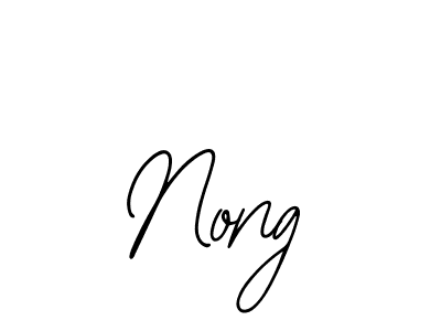 How to make Nong name signature. Use Bearetta-2O07w style for creating short signs online. This is the latest handwritten sign. Nong signature style 12 images and pictures png