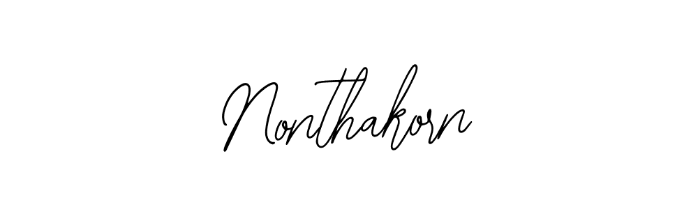 Use a signature maker to create a handwritten signature online. With this signature software, you can design (Bearetta-2O07w) your own signature for name Nonthakorn. Nonthakorn signature style 12 images and pictures png