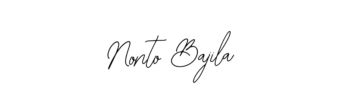 Also You can easily find your signature by using the search form. We will create Nonto Bajila name handwritten signature images for you free of cost using Bearetta-2O07w sign style. Nonto Bajila signature style 12 images and pictures png