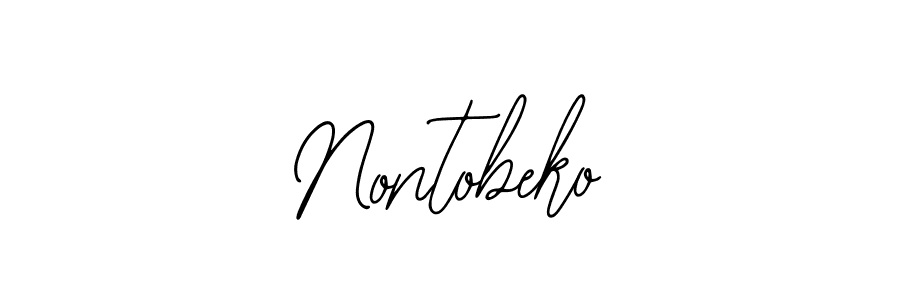 How to make Nontobeko signature? Bearetta-2O07w is a professional autograph style. Create handwritten signature for Nontobeko name. Nontobeko signature style 12 images and pictures png