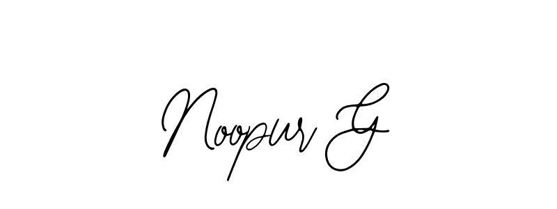 Noopur G stylish signature style. Best Handwritten Sign (Bearetta-2O07w) for my name. Handwritten Signature Collection Ideas for my name Noopur G. Noopur G signature style 12 images and pictures png