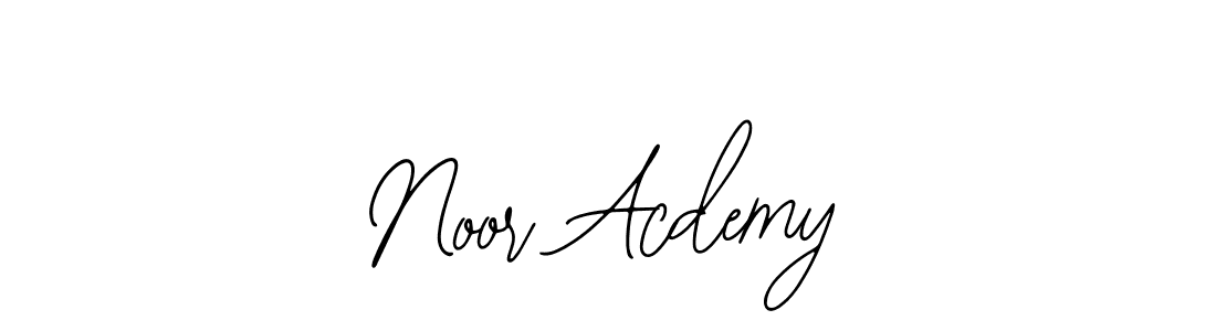 Design your own signature with our free online signature maker. With this signature software, you can create a handwritten (Bearetta-2O07w) signature for name Noor Acdemy. Noor Acdemy signature style 12 images and pictures png