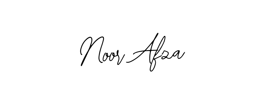 How to make Noor Afza name signature. Use Bearetta-2O07w style for creating short signs online. This is the latest handwritten sign. Noor Afza signature style 12 images and pictures png
