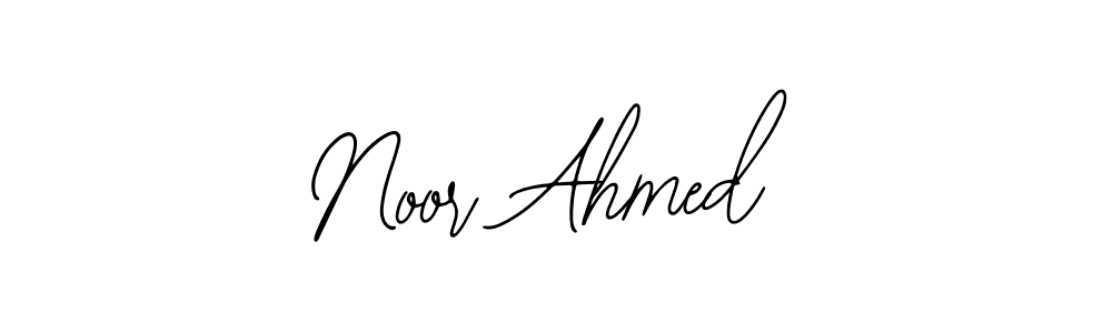 How to make Noor Ahmed name signature. Use Bearetta-2O07w style for creating short signs online. This is the latest handwritten sign. Noor Ahmed signature style 12 images and pictures png