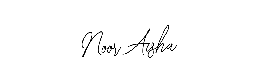 Use a signature maker to create a handwritten signature online. With this signature software, you can design (Bearetta-2O07w) your own signature for name Noor Aisha. Noor Aisha signature style 12 images and pictures png