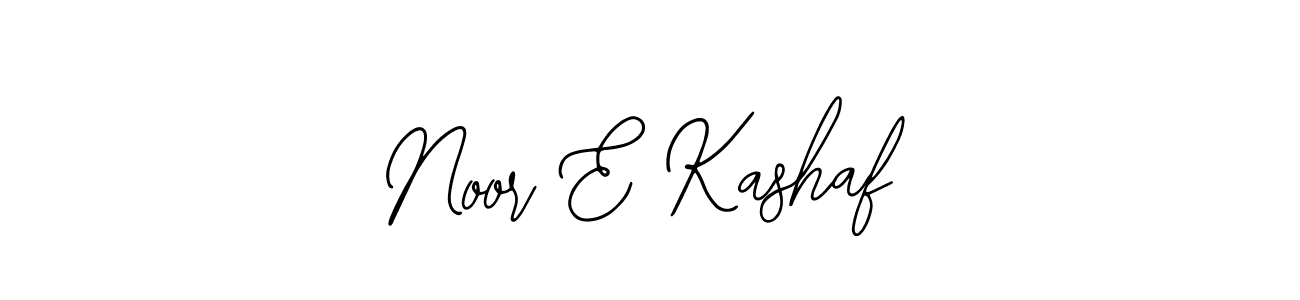 Also You can easily find your signature by using the search form. We will create Noor E Kashaf name handwritten signature images for you free of cost using Bearetta-2O07w sign style. Noor E Kashaf signature style 12 images and pictures png