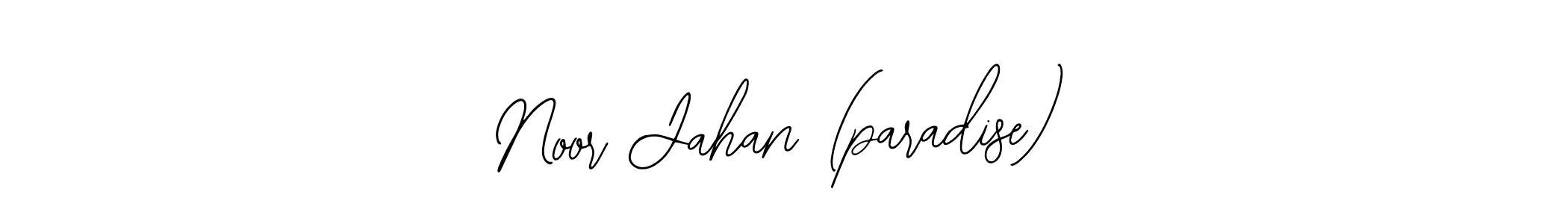 Also we have Noor Jahan (paradise) name is the best signature style. Create professional handwritten signature collection using Bearetta-2O07w autograph style. Noor Jahan (paradise) signature style 12 images and pictures png